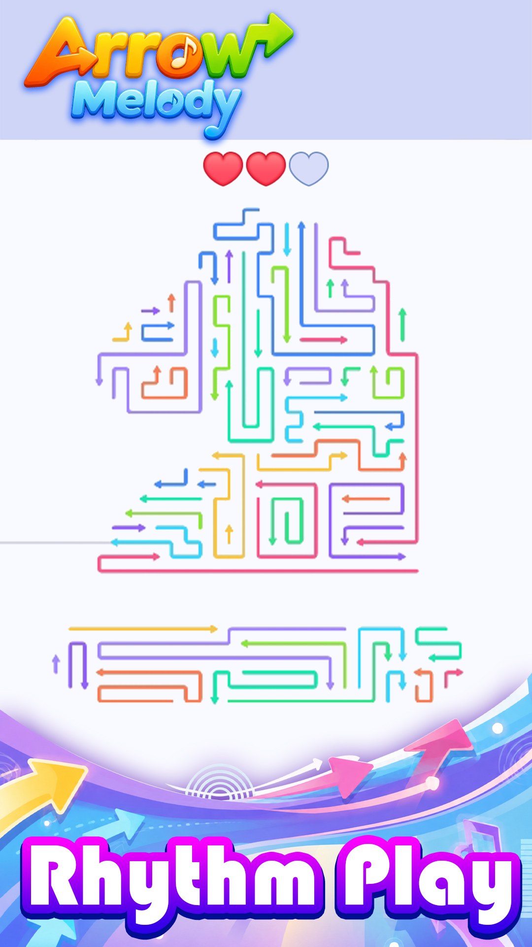Rhythm play puzzle preview in Arrow Melody